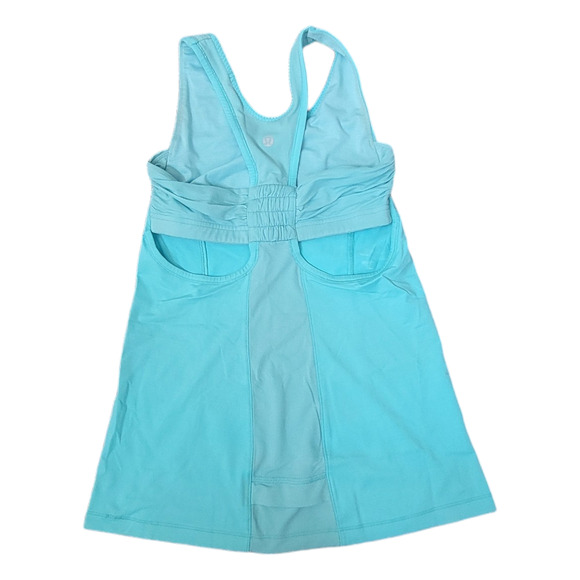 Lululemon Racer Back Tone it Angel Blue Active Tank Top Women's Size 4 - Picture 8 of 8